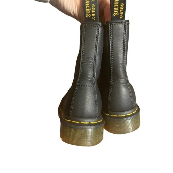 Dr. Martens 1460 MONO 8 Eye Leather Boots  BLACK SMOOTH US 4 M, US 5 L, UK 3 - Picture 9 of 16